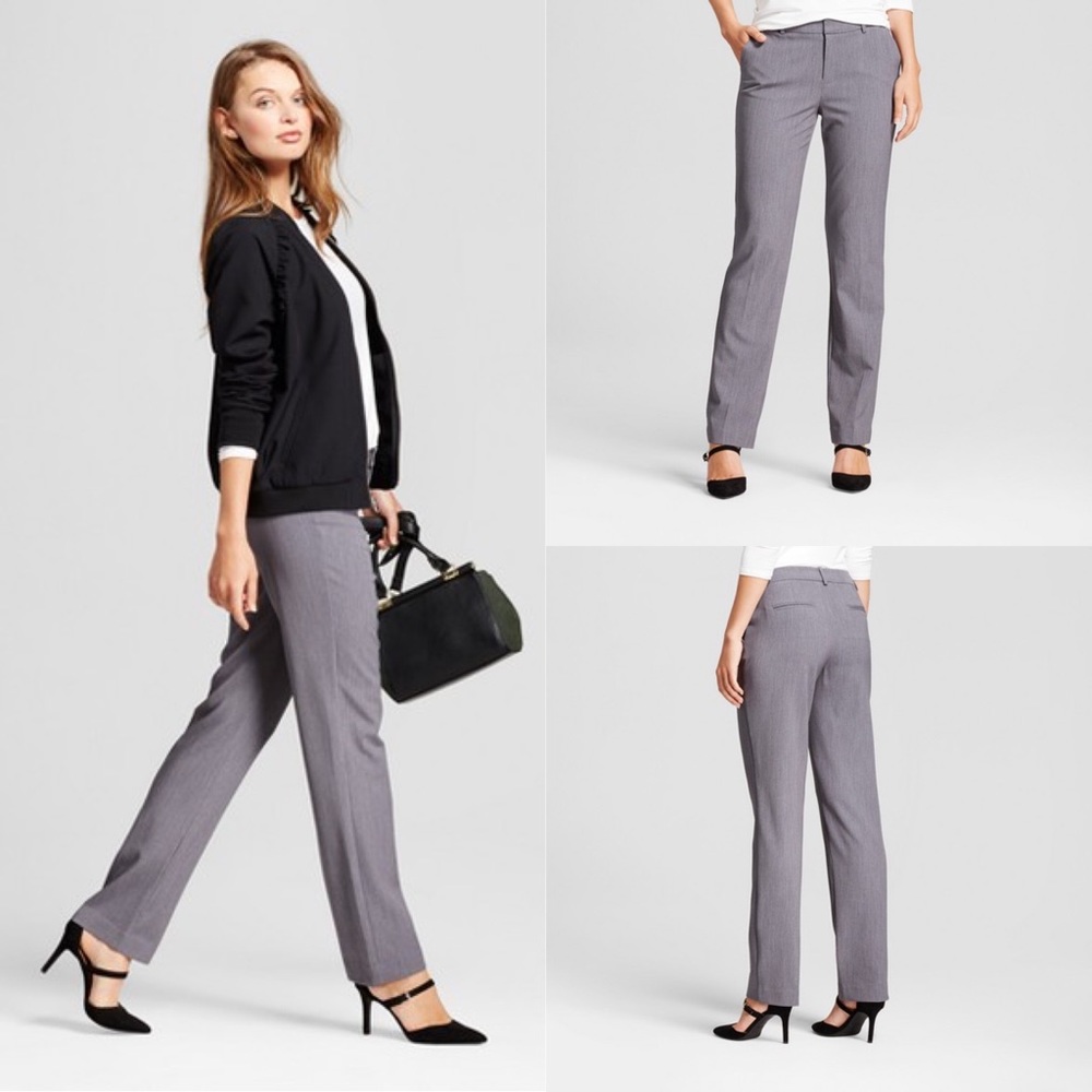 A New Day | Charcoal Grey Dress Pants, Stretch Fit